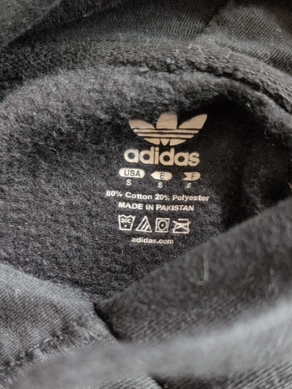 adidas Black Hoodie with Yellow Chest Logo